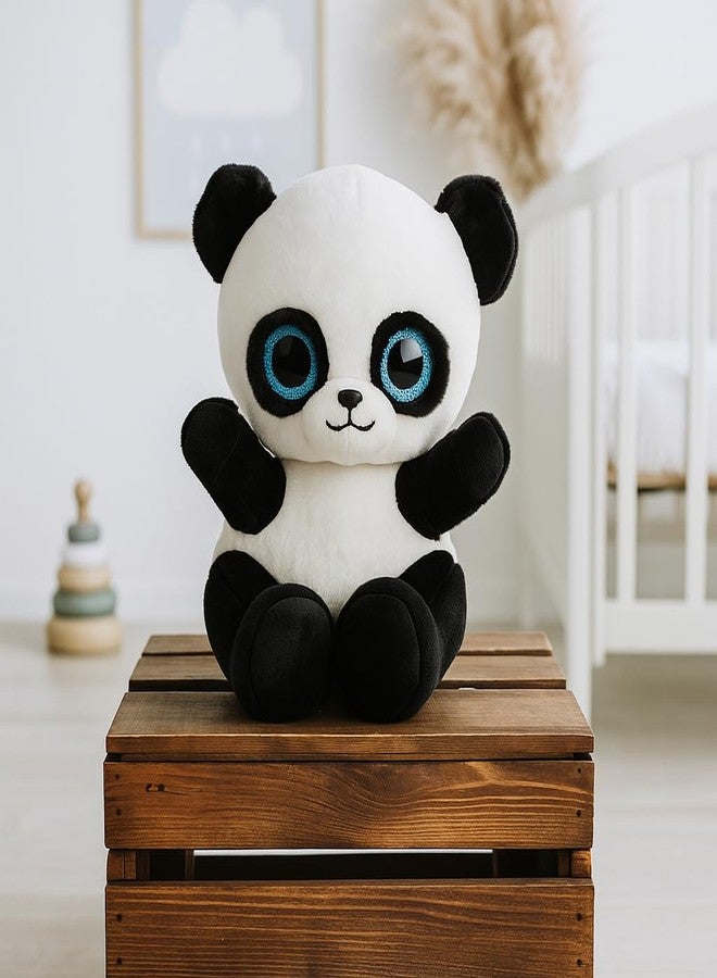 Dimpy Stuff Panda Stuffed Animal - 23 cm (9") - Velvety Soft Comfort Plush Nursery Decor All Ages - Image 1